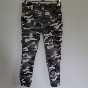 VIP Kids Camouflage Cargo Jeans - Black and Gray